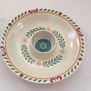 Colorful Melamine Chip & Dip Tray